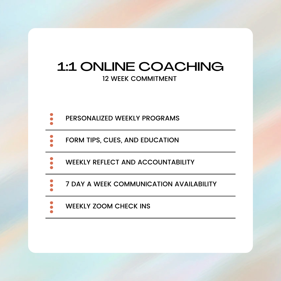 Tier 1: 12 week 1-on-1 online coaching